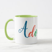 Mug Café mignon d'amusement de coeur d'impression (Gauche)