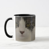 Mug Café mignon de motif de visage de chat (Gauche)