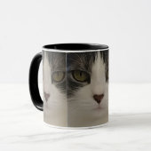 Mug Café mignon de motif de visage de chat (Devant gauche)