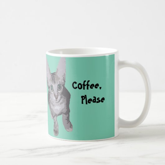 Mug Café mignon svp Kitty (Droite)
