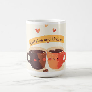 Mug café mignonne - Vibes caféine & douceur