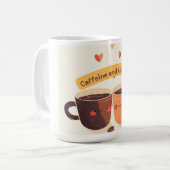 Mug café mignonne - Vibes caféine & douceur (Devant gauche)