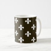Mug Café Mocha Neutral Fleur de Lys (Devant droit)