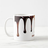 Mug Café moderne mignon, cool goutte à goutte texte pe (Gauche)