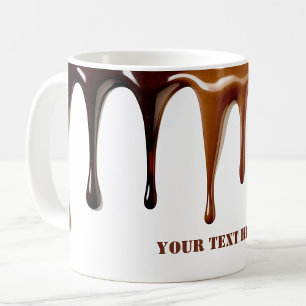 Mug Café moderne mignon, cool goutte à goutte texte pe