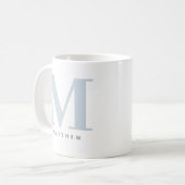Mug Café Moderne Surnommé à Grandes Lettres Initiale & (Devant gauche)