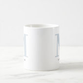Mug Café Moderne Surnommé à Grandes Lettres Initiale & (Centre)