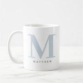 Mug Café Moderne Surnommé à Grandes Lettres Initiale & (Gauche)