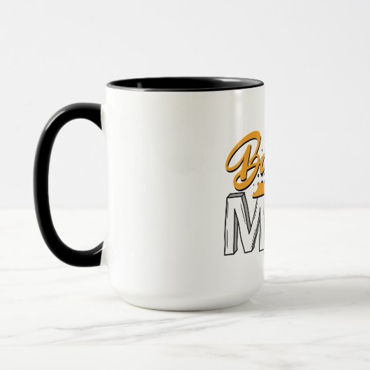 Mug café MoM de baseball personnalisé (Gauche)
