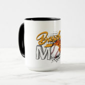 Mug café MoM de baseball personnalisé (Devant gauche)
