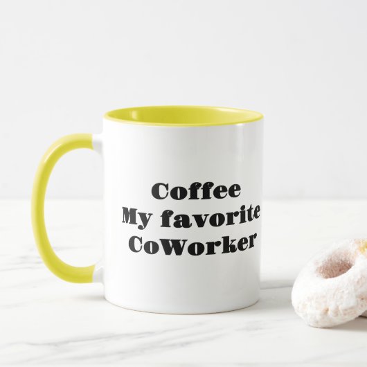 Mug Café Mon collègue favori (Avec donut)