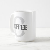 Mug Café monogramme (Devant gauche)