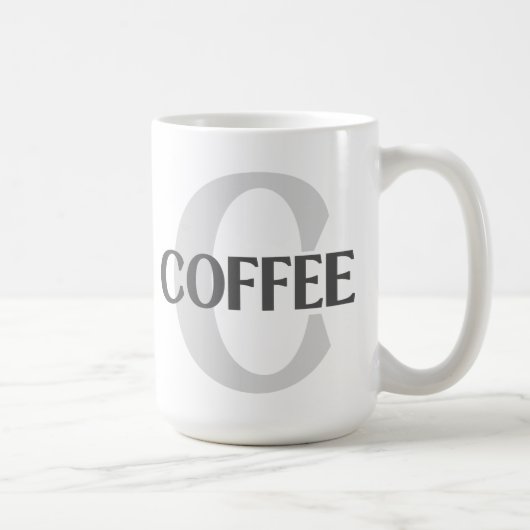 Mug Café monogramme (Droite)