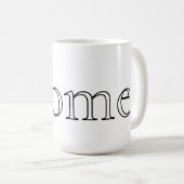 Mug Café Mot Personnalisable – Texte Modifiable (Devant droit)