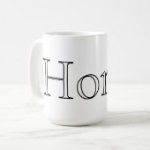 Mug Café Mot Personnalisable – Texte Modifiable (Devant gauche)