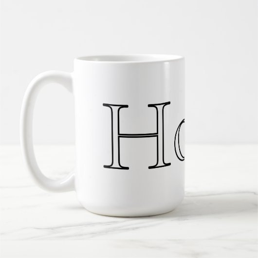 Mug Café Mot Personnalisable – Texte Modifiable (Gauche)