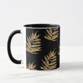 Mug Café Motif Black et Gold Fern (Gauche)