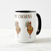 Mug Café Mug-Bless My Chickens (Devant droit)