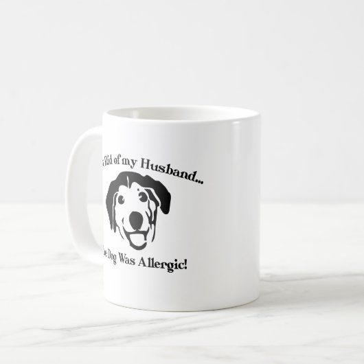 Mug café Mug. Conception de chien (Devant gauche)