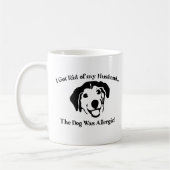 Mug café Mug. Conception de chien (Gauche)