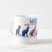 Mug Café Mug, Homme J'aime Felines MILF (Devant gauche)