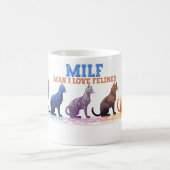Mug Café Mug, Homme J'aime Felines MILF (Centre)