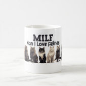 Mug Café Mug, Homme J'aime Felines MILF (Centre)