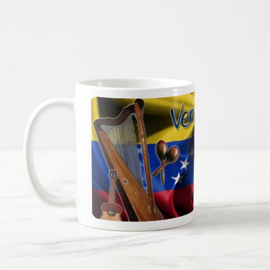 Mug Café mug I love Venezuela, personnalisable (Gauche)