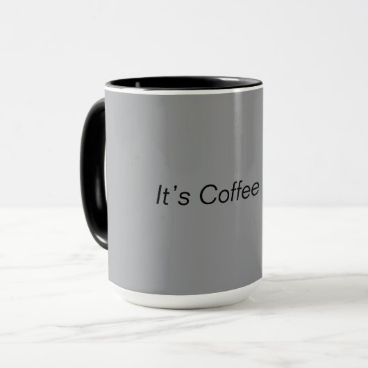 Mug Café-Mug Sips - Gris Edition (Devant gauche)