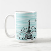 Mug Café-Mug turquoise Tour Eiffel (Gauche)