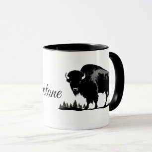 Mug Café Mug-Yellowstone Buffalo