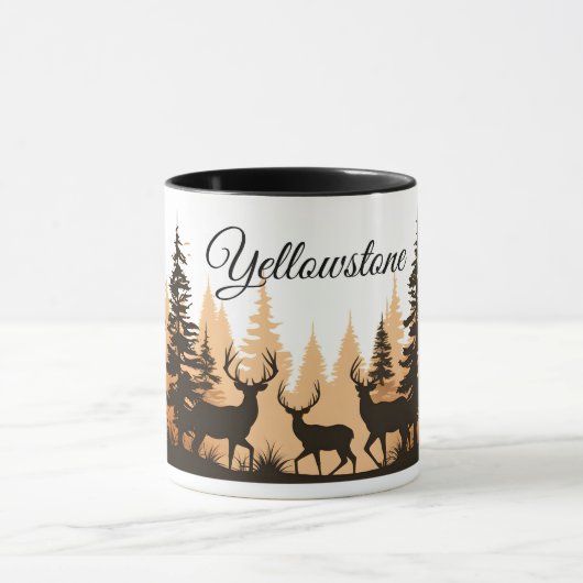 Mug Café Mug-Yellowstone Deer (Centre)