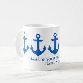 Mug café nautique personnalisé (Devant gauche)