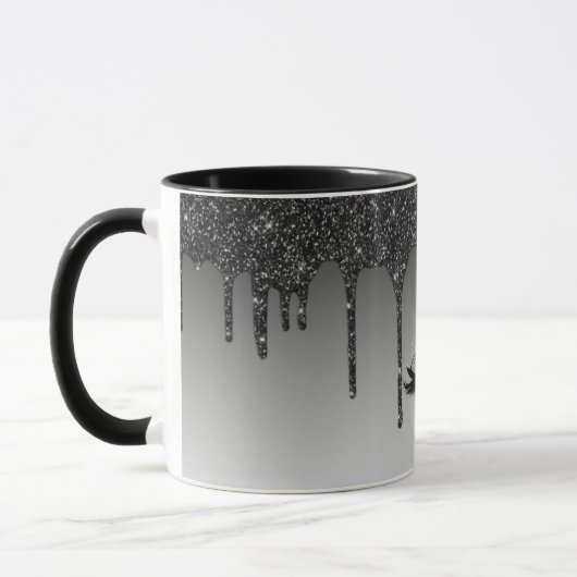 Mug café noir - Élégance élégante et moderne (Gauche)
