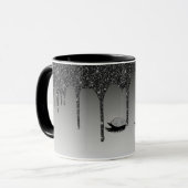 Mug café noir - Élégance élégante et moderne (Devant gauche)