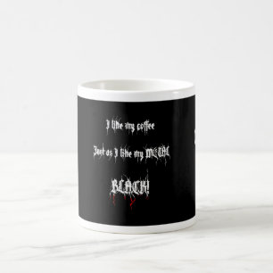 Mug Café noir en métal