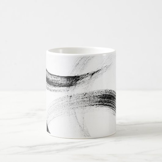 Mug café noir et blanc moderne (Centre)