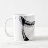 Mug café noir et blanc moderne (Gauche)