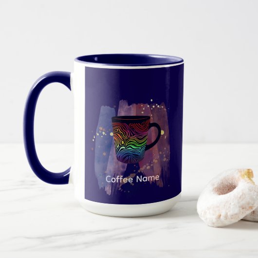 Mug Café Obsessionnel Cute Barista (Avec donut)