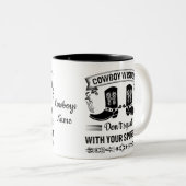 Mug café occidental, Mug Cowboy Personnalisé (Devant droit)