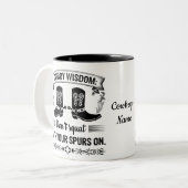 Mug café occidental, Mug Cowboy Personnalisé (Devant gauche)