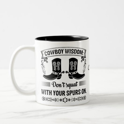 Mug café occidental, Mug Cowboy Personnalisé (Gauche)