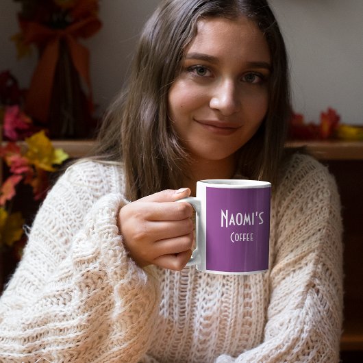 Mug café orchidée personnalisé