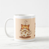 Mug Café ou thé à la confiture de chat mignon (Gauche)