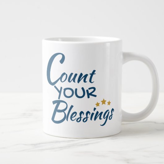 Mug - café ou thé - Comptez vos bénédictions (Droite)