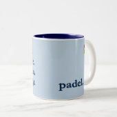 MUG CAFE PADEL – VIBES DE MOTS – BLEU AZUR (Devant droit)