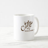 Mug Café parce que Adulte est dur drôle (Devant droit)