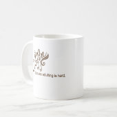 Mug Café parce que Adulte est dur drôle (Devant gauche)