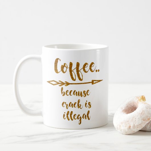 Mug café parce que la fente est conception drôle (Avec donut)