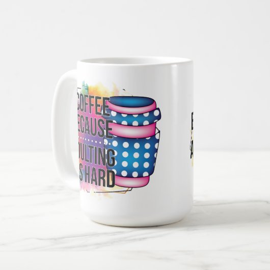 Mug Café Parce Que L'Adulte Est Dur (Devant gauche)